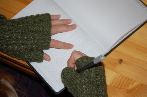 Open journal als symbool voor reflectie en zelfkennis