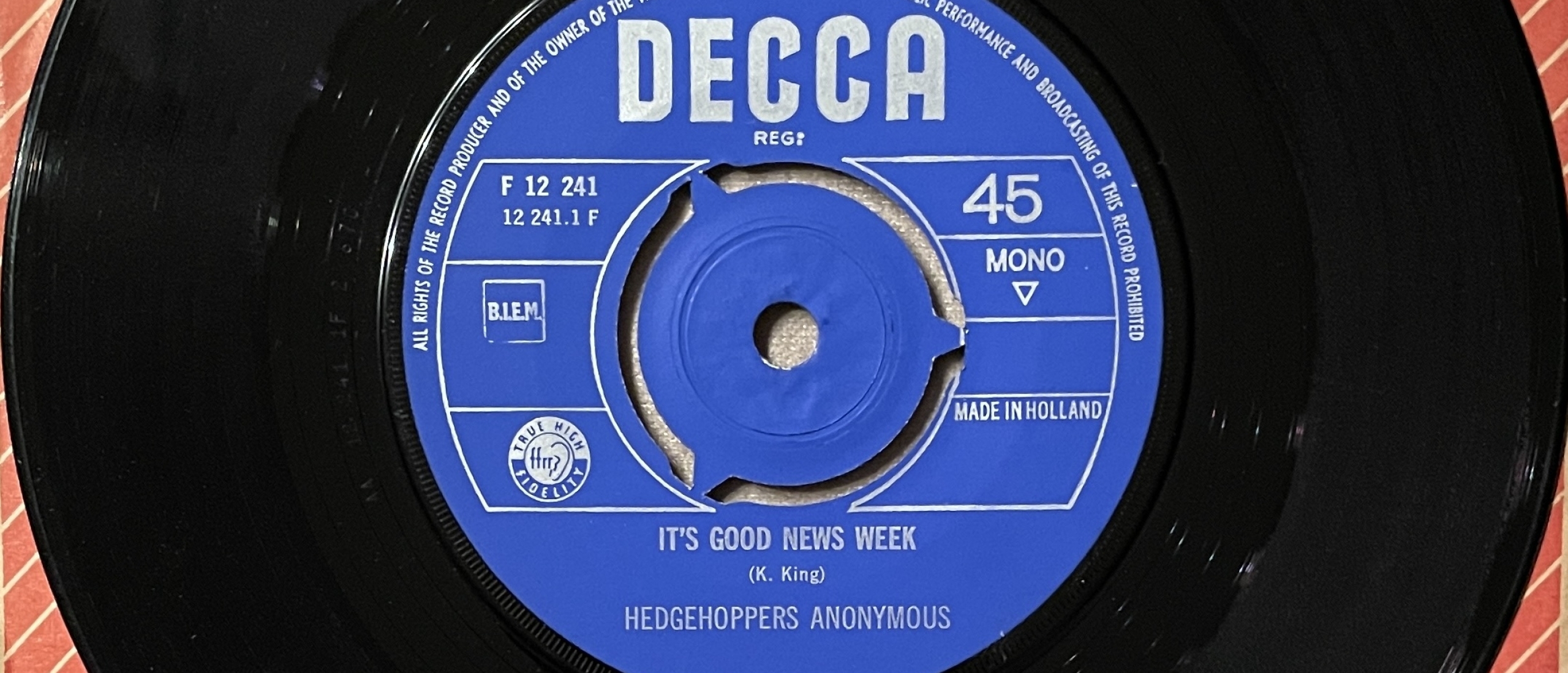 Hedgehoppers Anonymous Its Good News Week Forgotten Song Friday