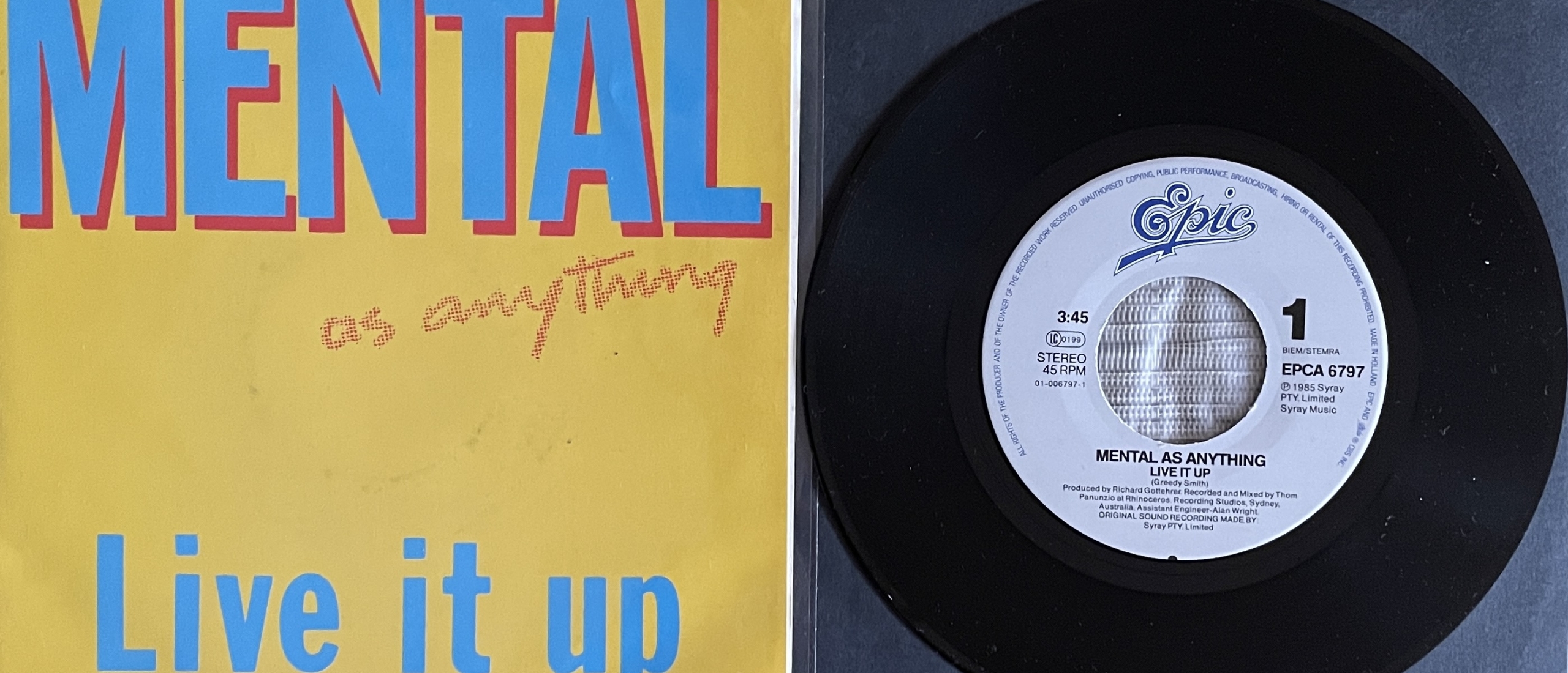 Forgotten Song Friday Mental As Anything Live It Up