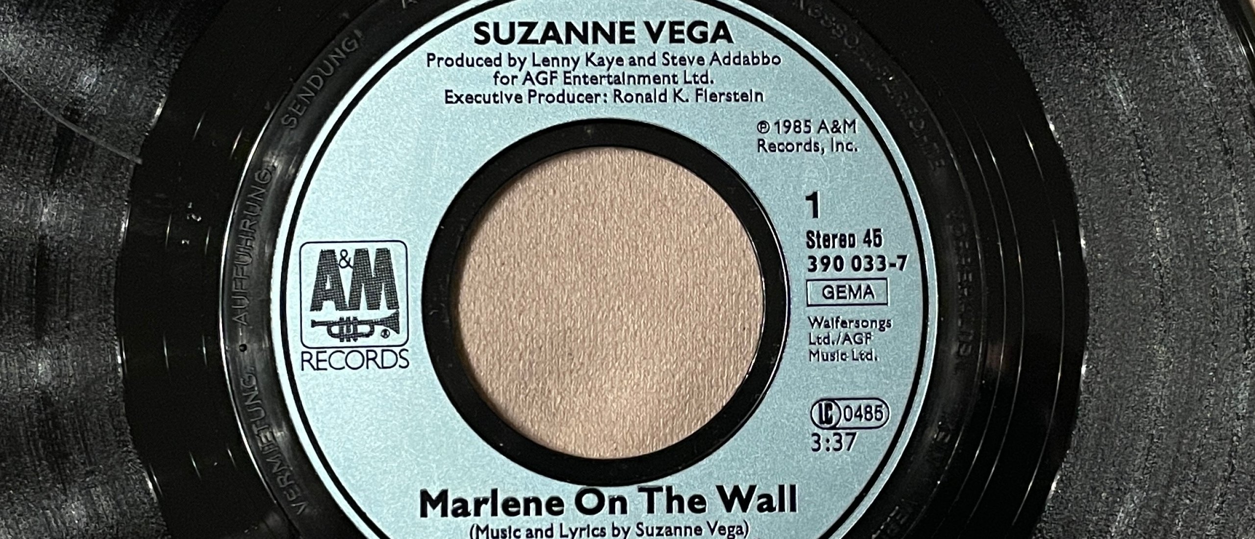 Forgotten Song Friday Suzanne Vega met Marlene On The Wall