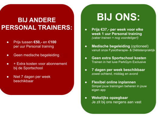 andere personal trainers vs spc personal training