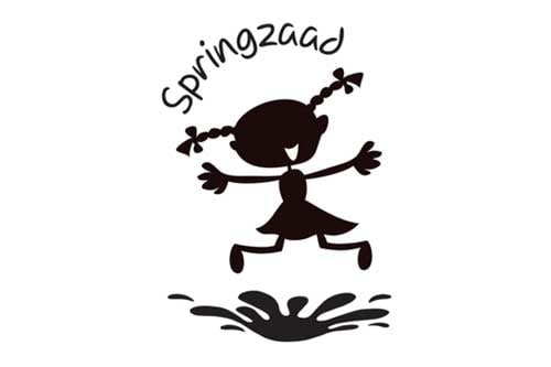 zwart wit logo springzaad