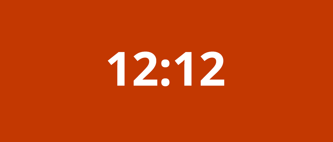 Wat betekent het getal 12:12