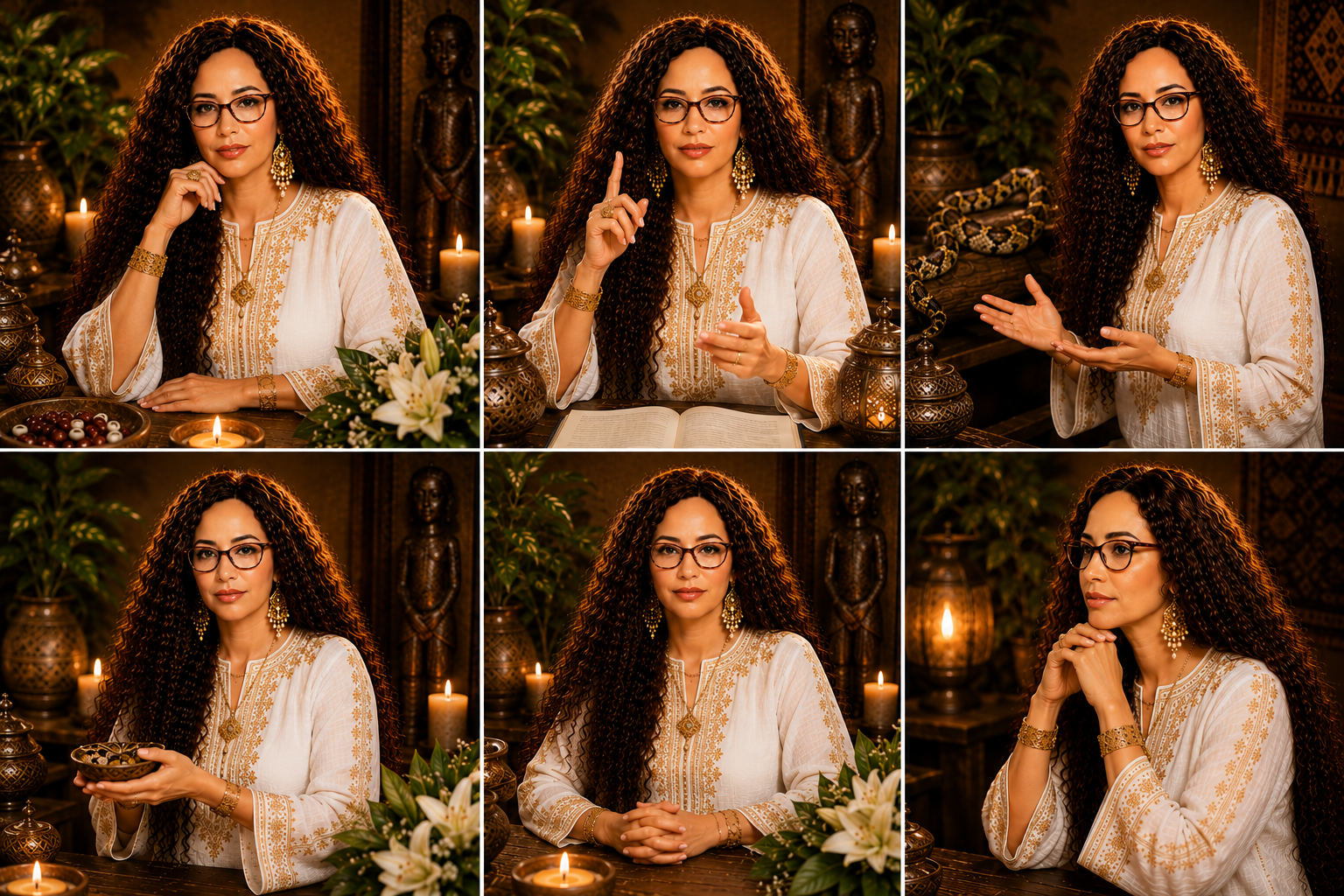Klara sneki traditionele uitleg door Rachida Kacimi met 6 praktijkfoto's binnen Winti-traditie