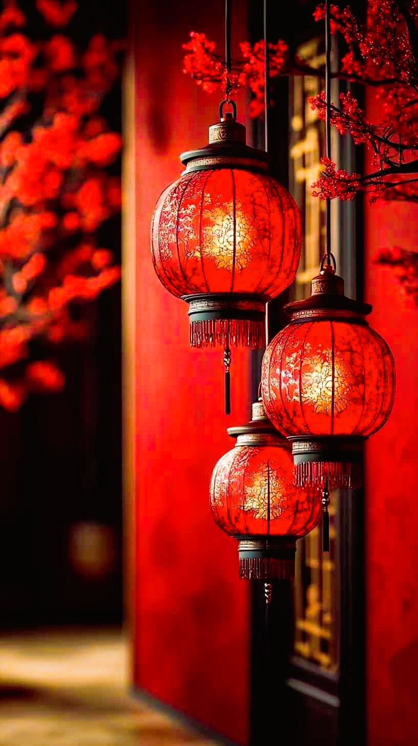 Rode lantaarn voor een woning - Feng Shui en gunstige energie