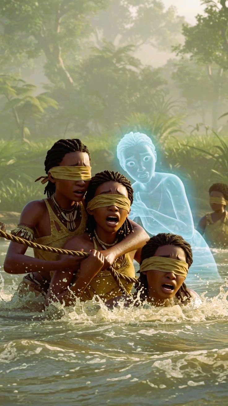 Yorka in het water - Bakongo traditie waarin water de scheiding vormt tussen levenden en overledenen binnen Winti