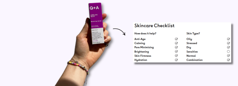 Q+A azelainezuur serum review