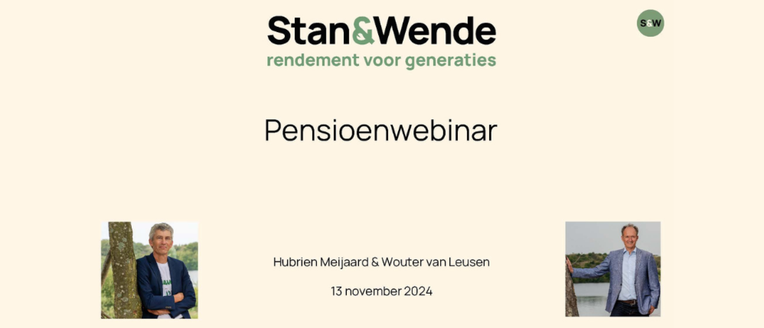 Pensioenwebinars 13 november 2024