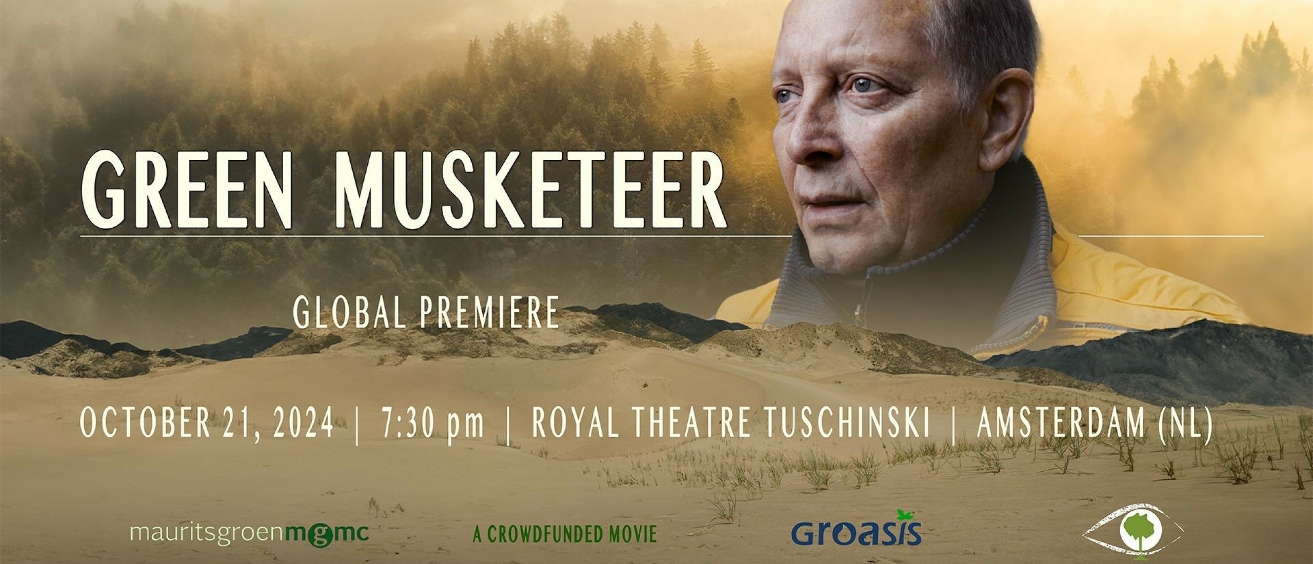 Maandag 21 oktober wereldpremière van de film GREEN MUSKETEER