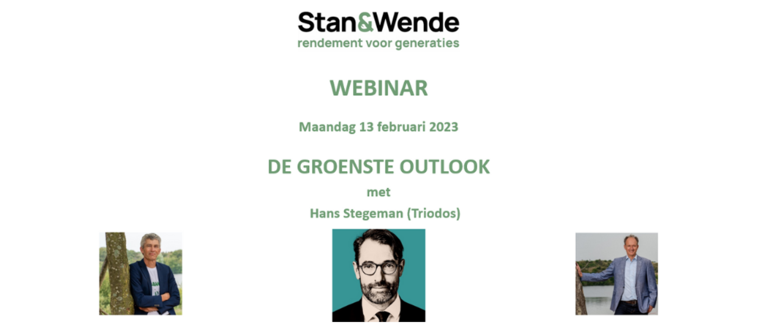 Opname webinar 13 februari 2023 - De groenste outlook van 2023 met Hans Stegeman van Triodos