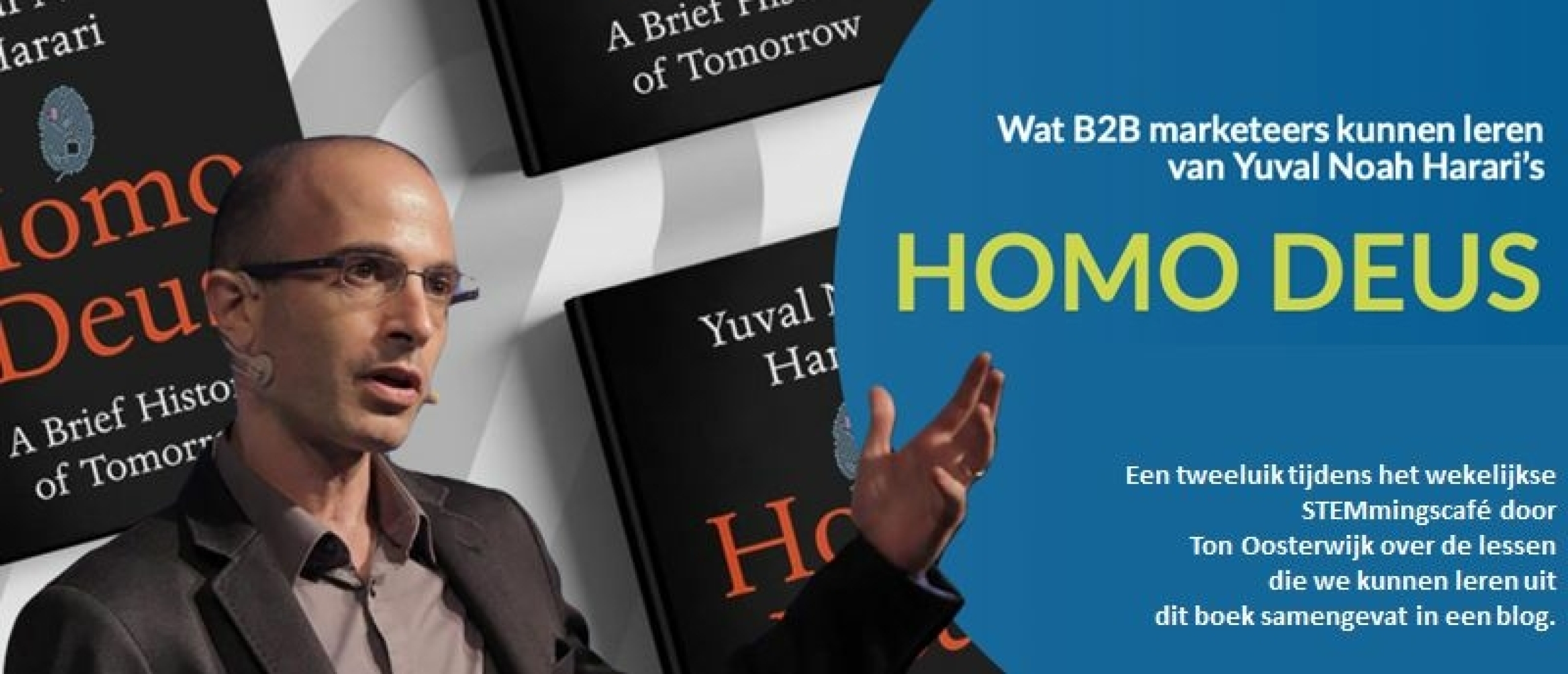 STEMmingscafé over het boek Homo Deus van Yuval Noah Harari