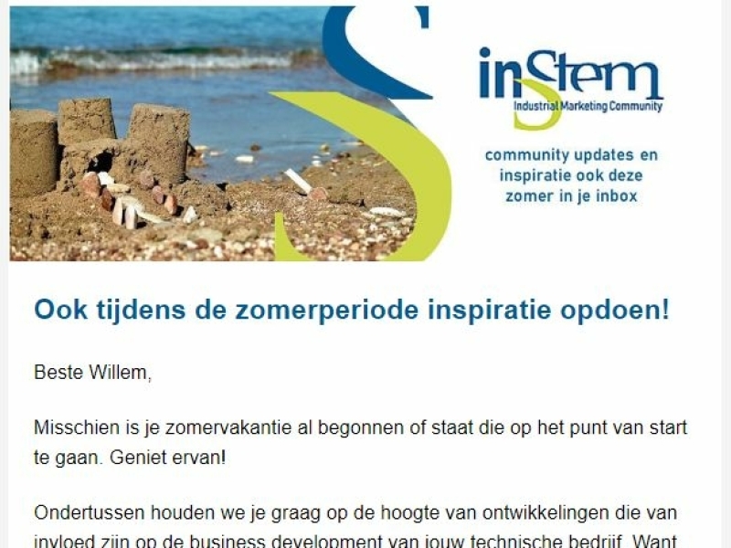 Doe ook tijdens de zomerperiode inspiratie op