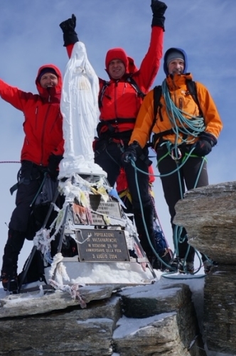 Op de top van de Grand Paradiso