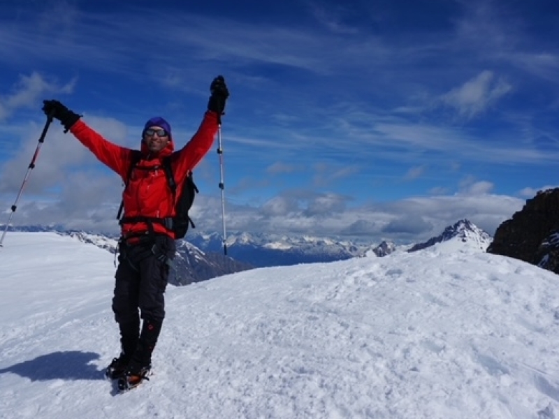 Onderweg naar de top van de Mont Blanc