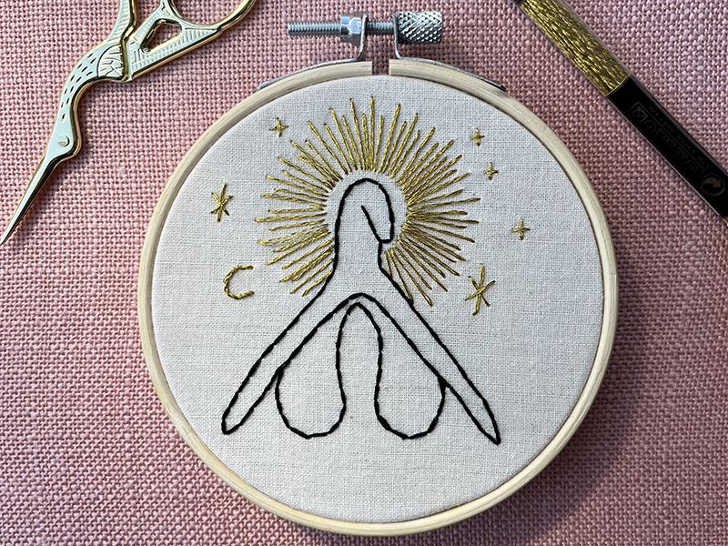 Embroidery kit Holy Clitoris