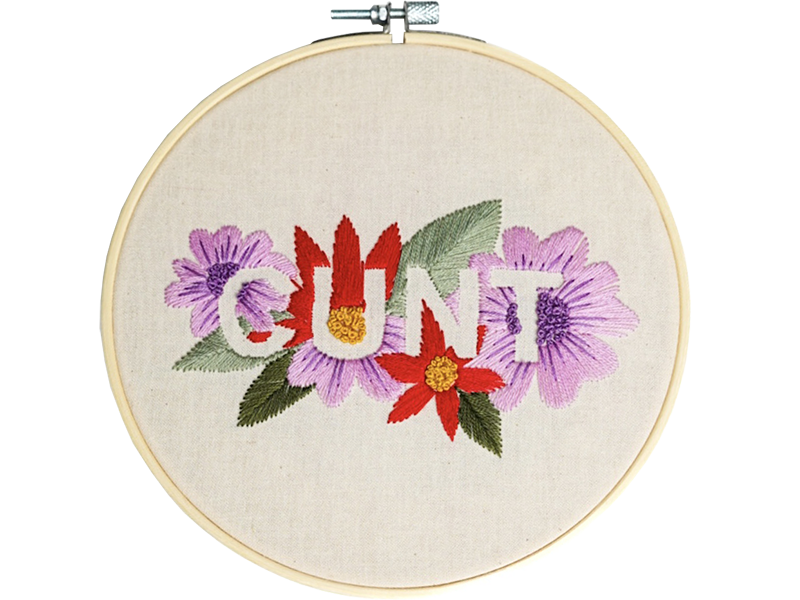 Embroidery kit Cunt Stitchmilk