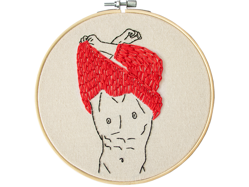 Embroidery kit Feeling Hot Stitchmilk