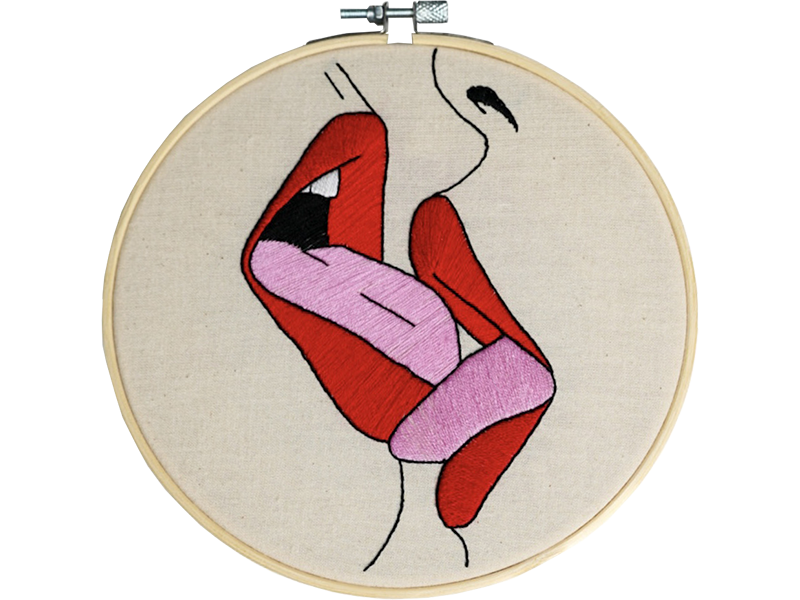 Embroidery kit Lipstick Lovers Stitchmilk