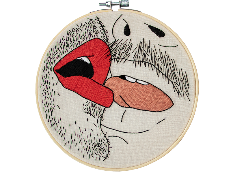 Embroidery kit Moustache Lovers Stitchmilk