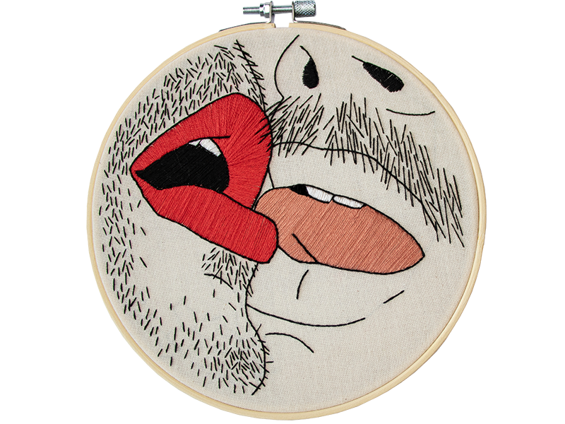 Embroidery kit Moustache Lovers Stitchmilk