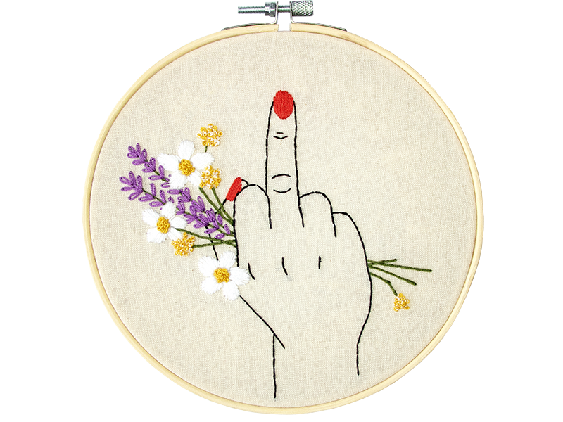 Embroidery kit The Finger Stitchmilk