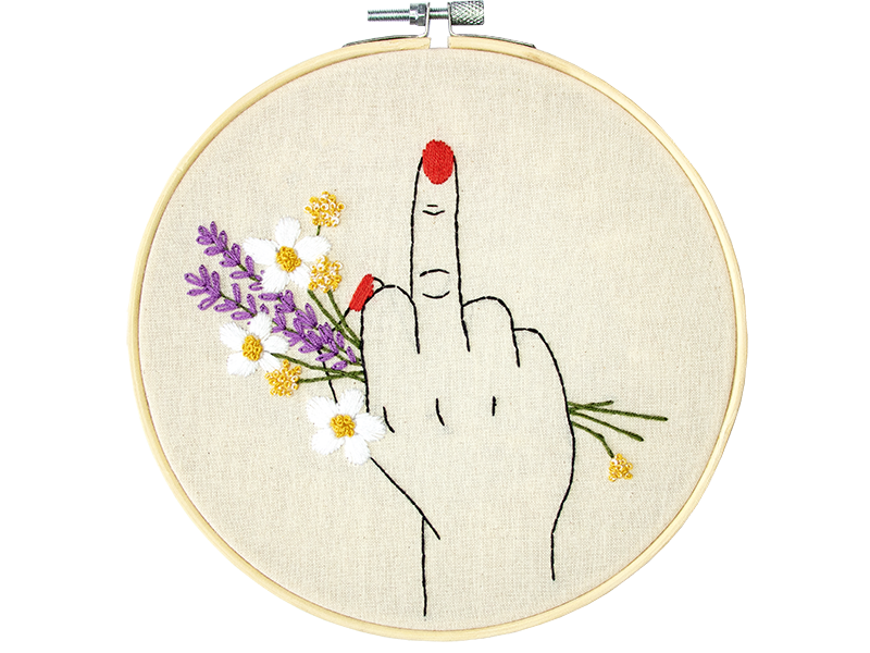 Embroidery kit The Finger Stitchmilk