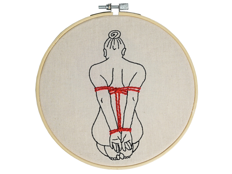 Embroidery kit Im Waiting Stitchmilk