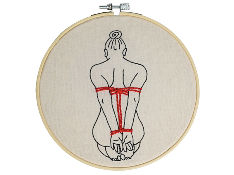 Embroidery kit Im Waiting Stitchmilk