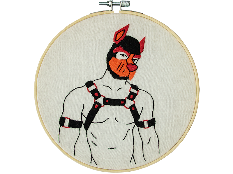 Embroidery kit Woof Stitchmilk