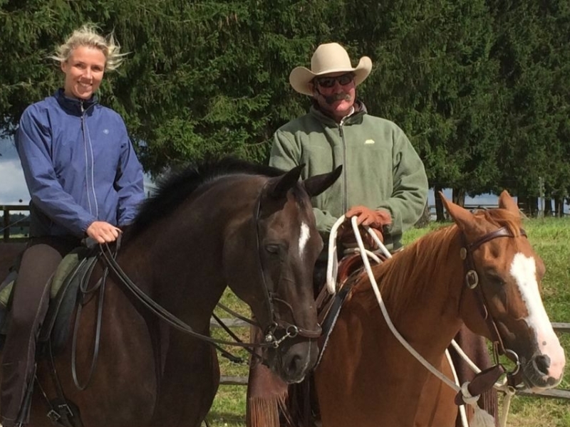 Marijke de Jong and Pat Parelli