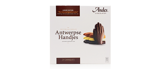 Antwerpse handjes chocolade 24 caraques