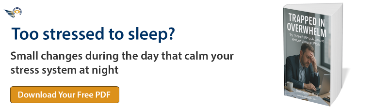 Make small changes during the day to restore sleep during the night Download the free guide to reduce stress and sleep better