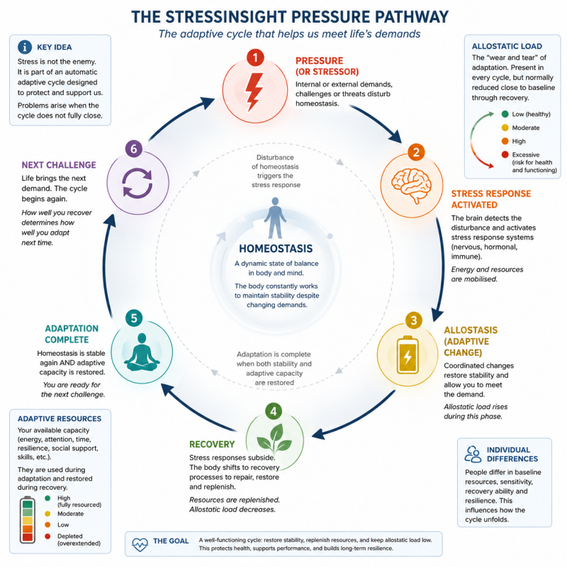 The Stressinsight Pressure Pathway shows an integrated network of pressure and stress