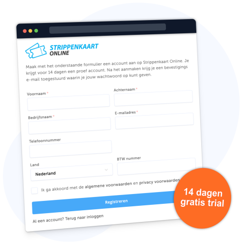 14 dagen gratis proberen - Strippenkaart Online