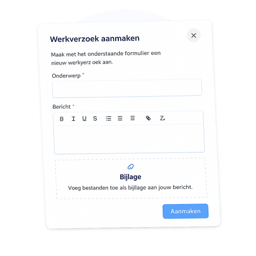 Werkverzoek aanmaken