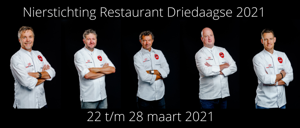 Nierstichting Restaurant Driedaagse take away event: minder zout, meer smaak