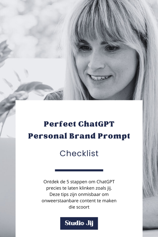 Studio jij ChatGPT Perfect Checklist