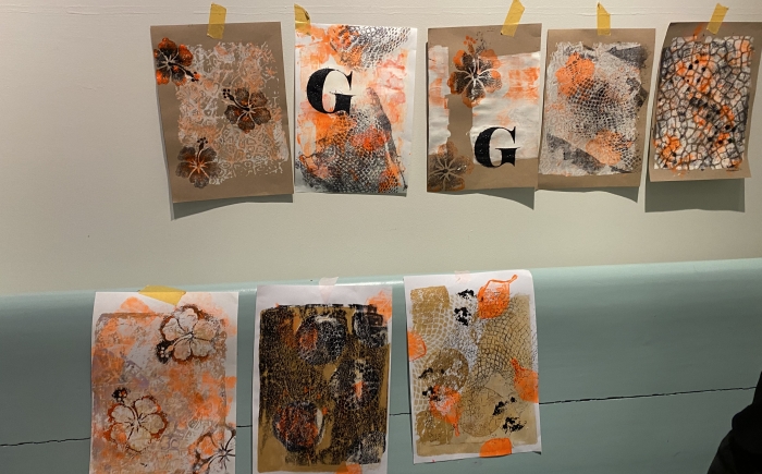 Gelli plate stencil monoprint workshop hattem Gelli plate stencil monoprint workshop hattem