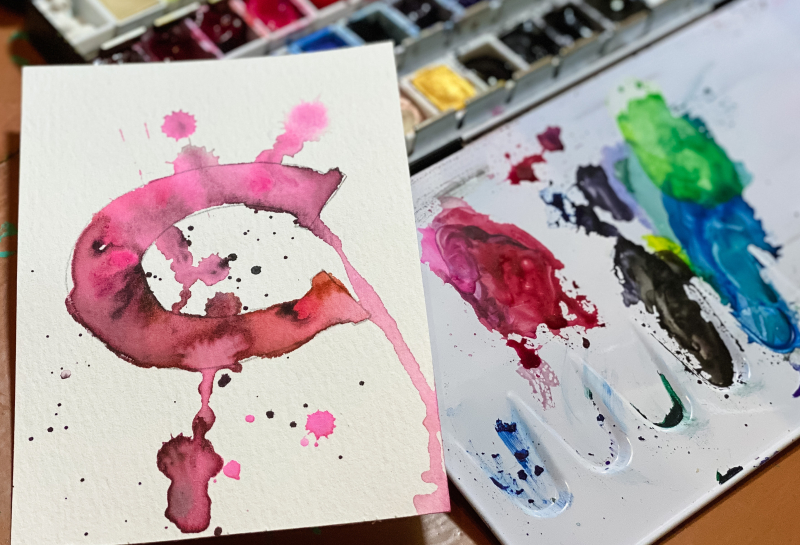 letters schilderen aquarel online aquarel workshop