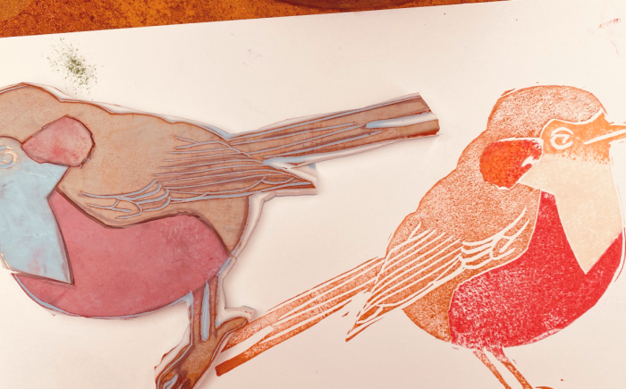 vogel stempel zelf stempels maken online cursus creatieve workshop stempels maken Zwolle Hattem kampen