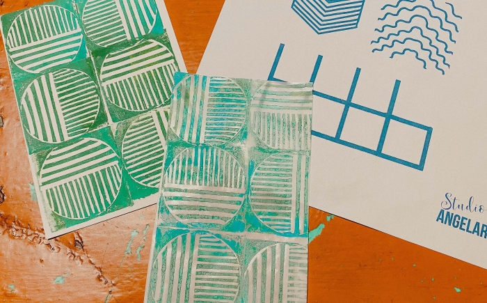 creatieve workshop stempels maken Zwolle Hattem kampen patroon stempels maken, creatieve workshop