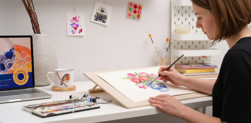 thuis leren aquarelleren