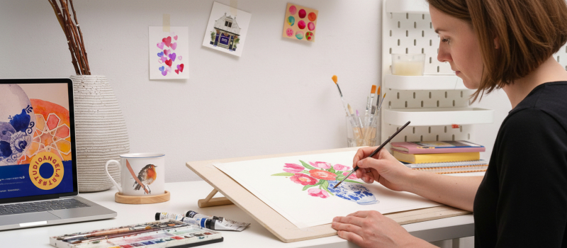 Creativiteit als rustpunt: waarom aquarel zoveel meer is dan een hobby
