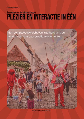 Evenementen die blijven hangen activiteiten brochure