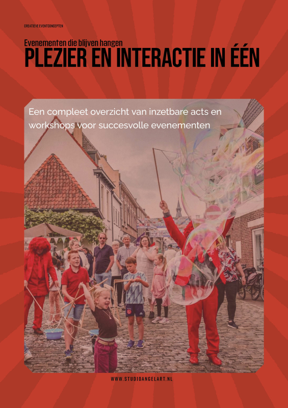 Evenementen die blijven hangen activiteiten brochure