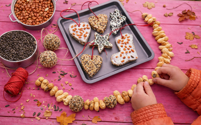 Vogelvoerslinger maken – creatieve herfst workshop voor kinderen Creatieve herfstactiviteiten voor kinderen tijdens een evenement van Studio Angelart