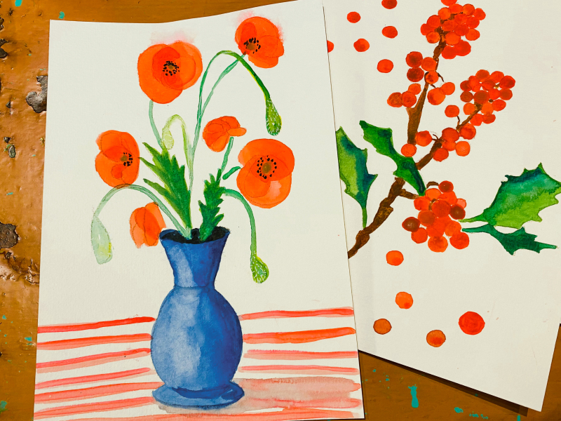 Bloemen schilderen met aquarel: eenvoudiger dan je denkt