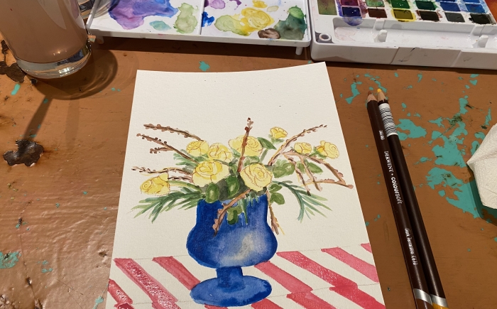 Online aquarel workshop flora
