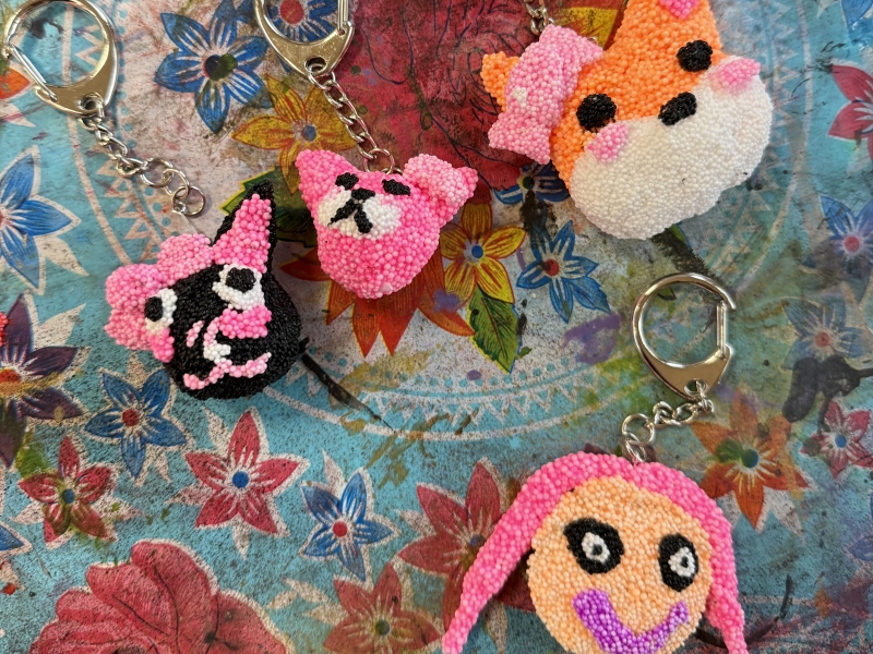 foam sleutelhangers sleutelhangers van foamklei gemaakt door kinderen