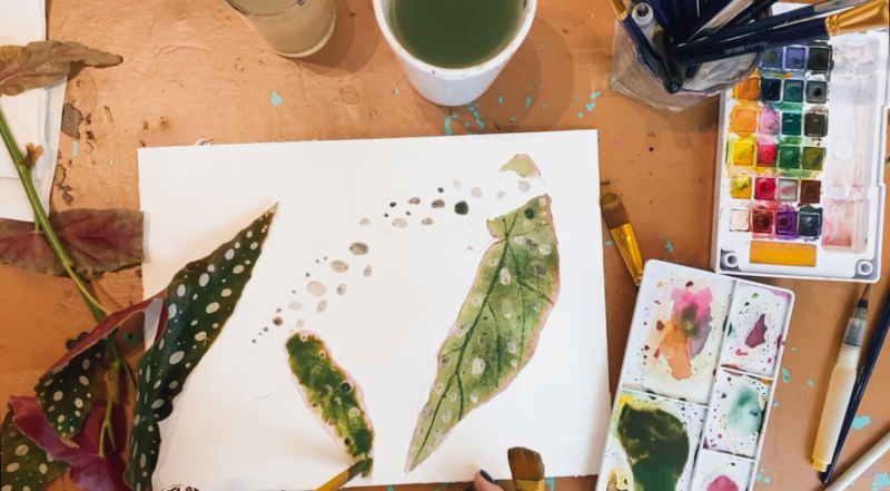 Aquarel schilderen vertrouwen in het proces